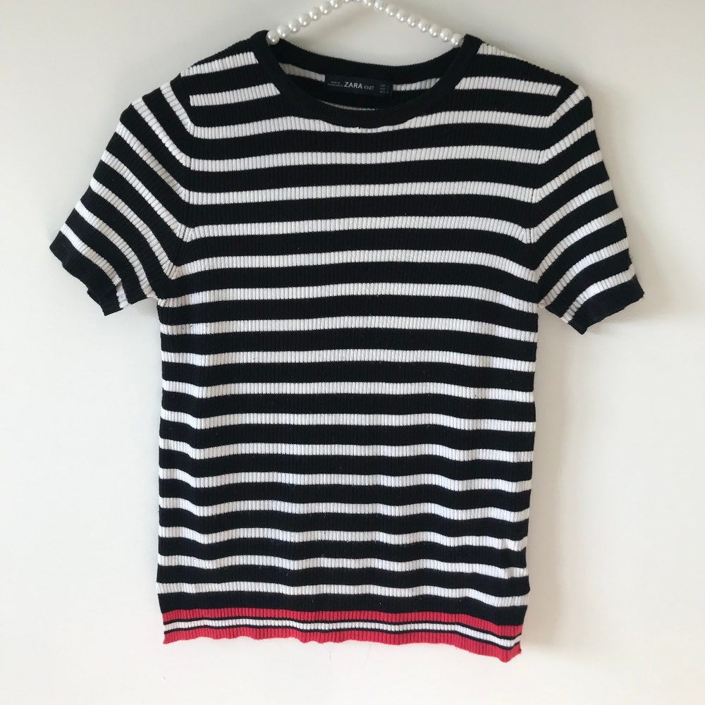 ZARA Knit Striped Top (S)